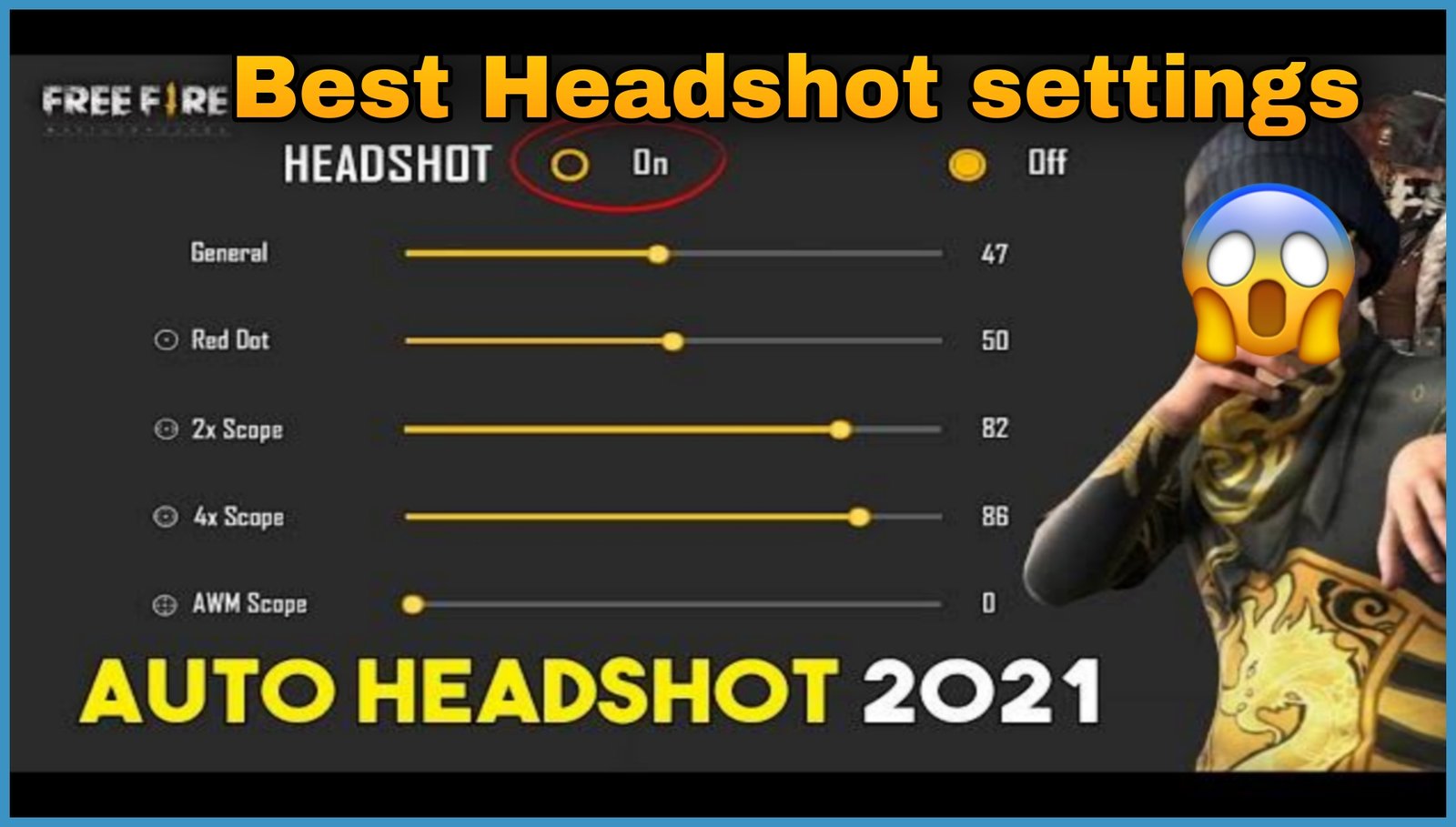 Best Free Fire MAX sensitivity settings for auto headshot (March 2022)