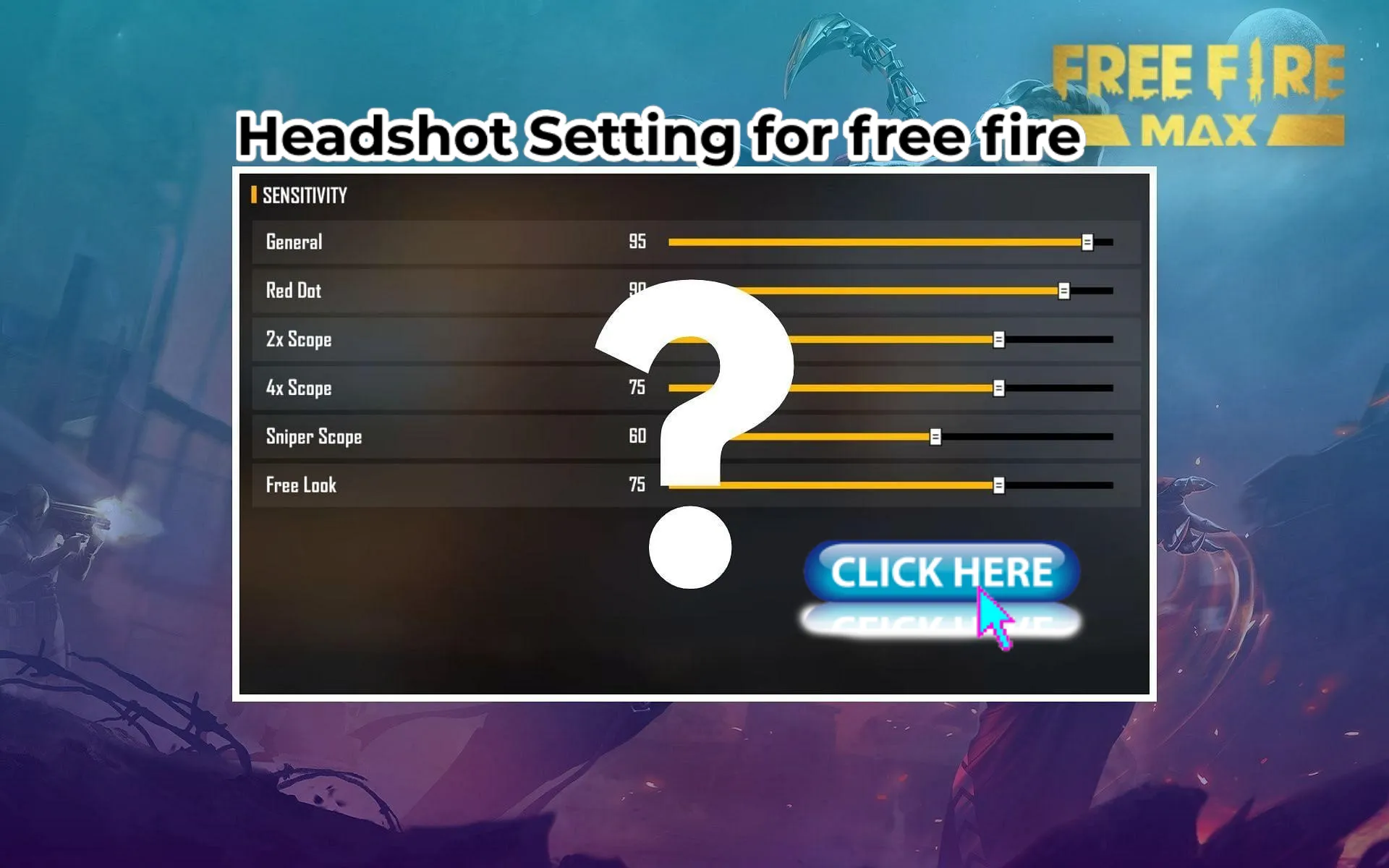 Free Fire sensitivity settings to get more headshots (August 2023)