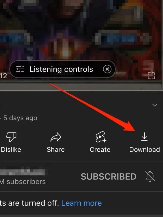 Feature of download videos: YouTube