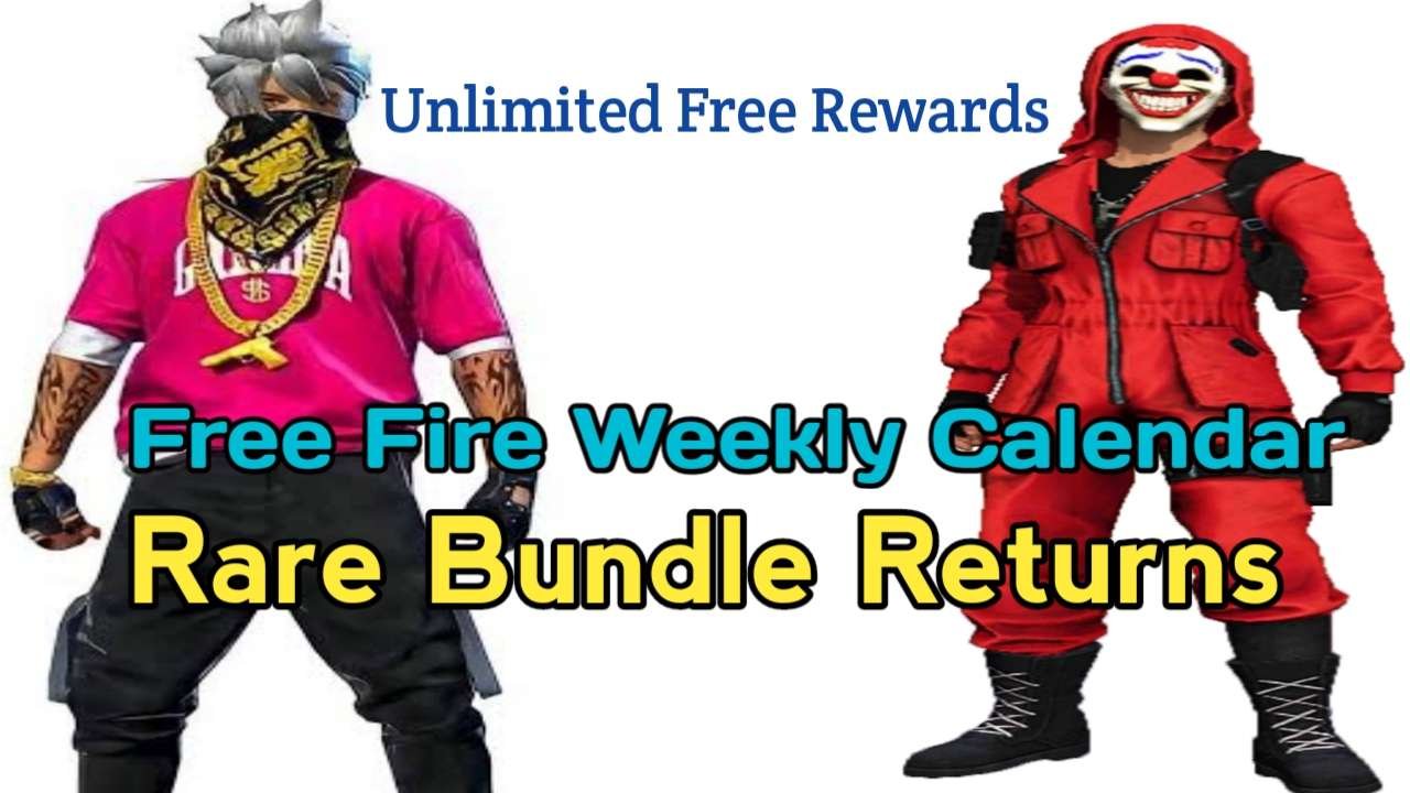 Free Fire weekly calendar 15 to 22 April in 2023