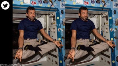 Indian Astronauts Defy Gravity: LIVE Yoga Asanas in Space